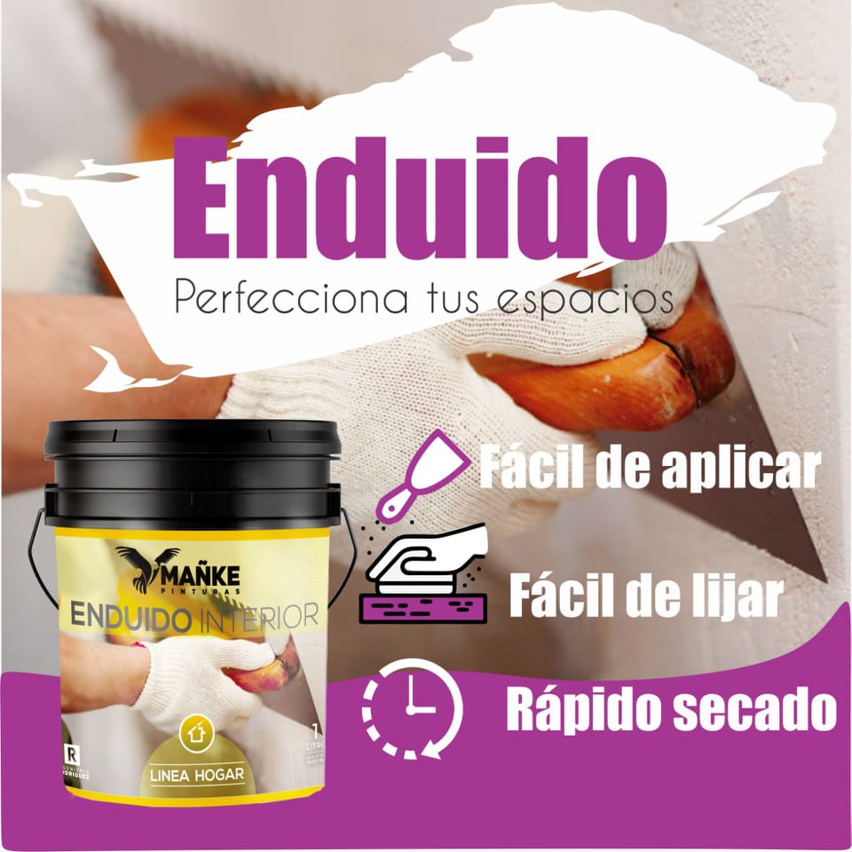 20 Lts Enduido Plastico Premium