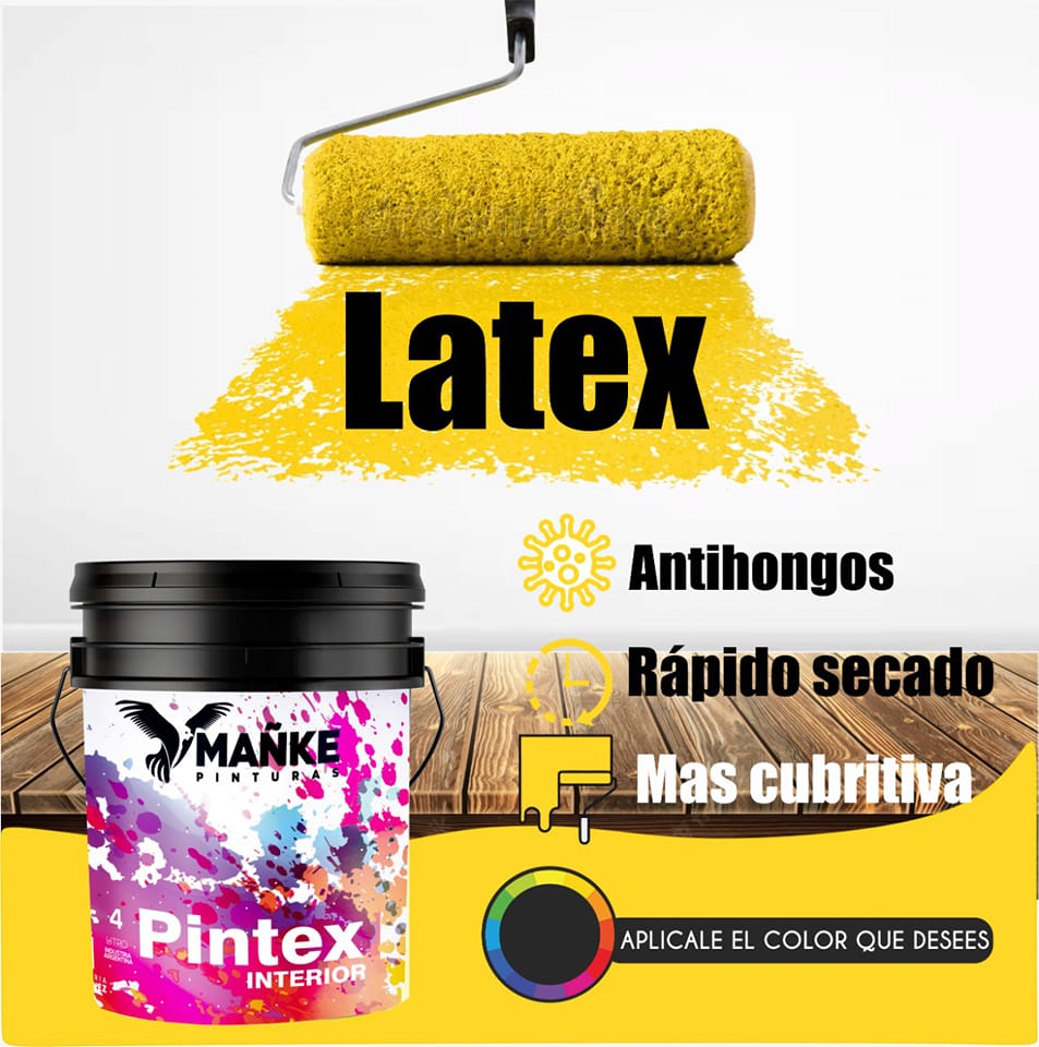 20 lts Pintura Latex Pintex Int Ext Antihongos